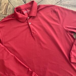 Nike Golf Drifit Mens Long Sleeve Maroon  Polo.  Size XL